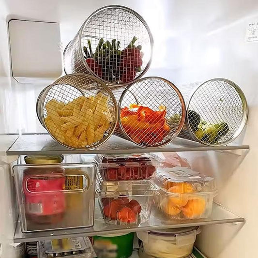 Stainless Steel Portable Barbecue Grill Net – Outdoor Camping BBQ Basket for Grilling