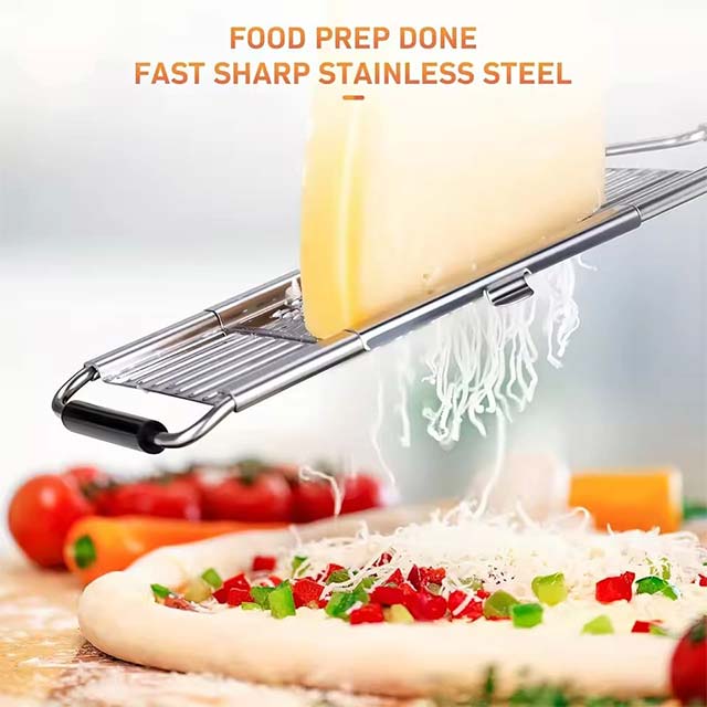 Stainless Steel Vegetable Grater & Shredder – Portable Manual Slicer for Easy & Multi-Purpose Kitchen Use