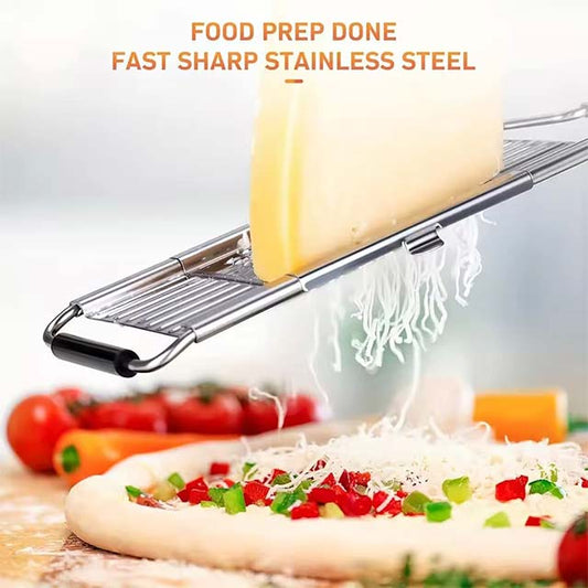 Stainless Steel Vegetable Grater & Shredder – Portable Manual Slicer for Easy & Multi-Purpose Kitchen Use