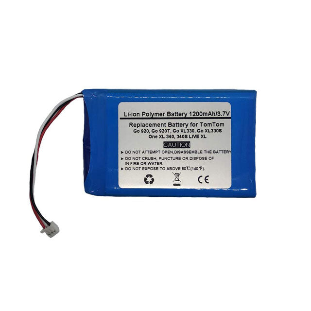 Starnovo 3.7V/1200mAh Replacement GPS Navigator Battery for Tomtom Go 920, 920T, XL330, XL330S, One XL 340/340S &amp; Live XL – Model AHL03713100