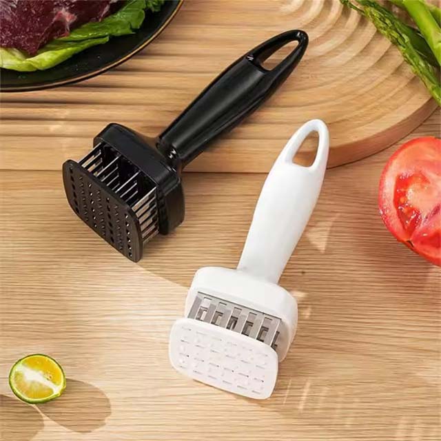 Stainless Steel Meat Tenderizer Hammer – Needle Punch Tool for Steak, Poultry & Tenderizing Meat Fibers