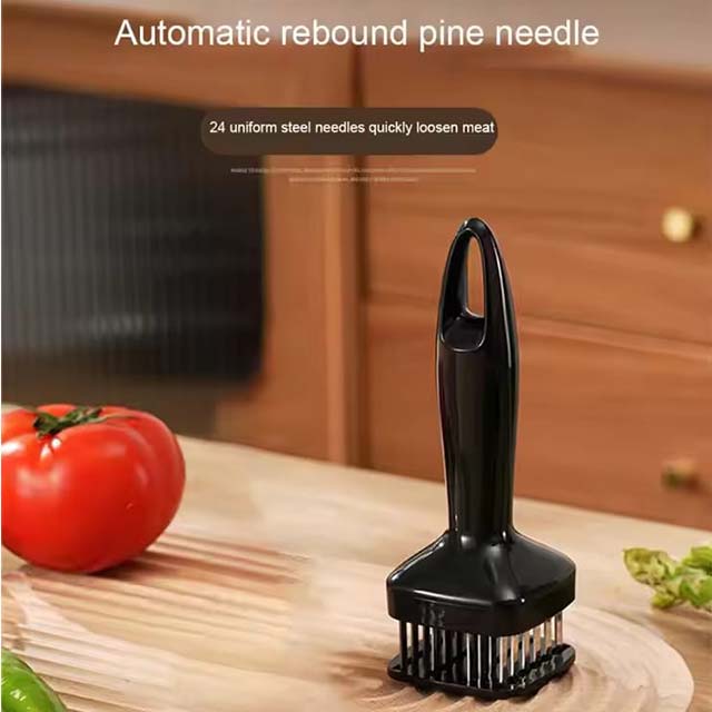 Stainless Steel Meat Tenderizer Hammer – Needle Punch Tool for Steak, Poultry & Tenderizing Meat Fibers