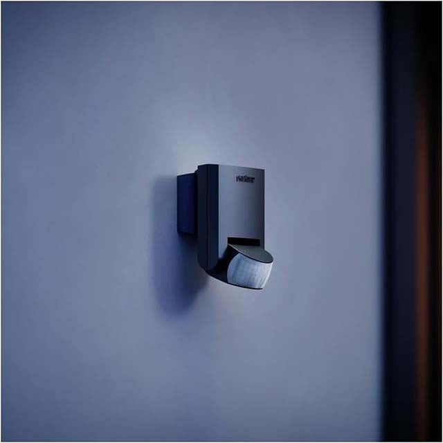 Steinel IS 130-2 Black Passive Infrared Motion Detector – 130° Coverage, 12m Reach Indoor/Outdoor Sensor