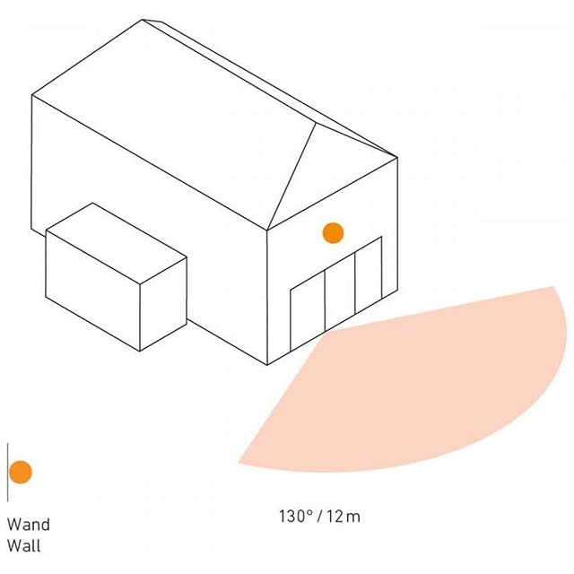 Steinel IS 130-2 Black Passive Infrared Motion Detector – 130° Coverage, 12m Reach Indoor/Outdoor Sensor