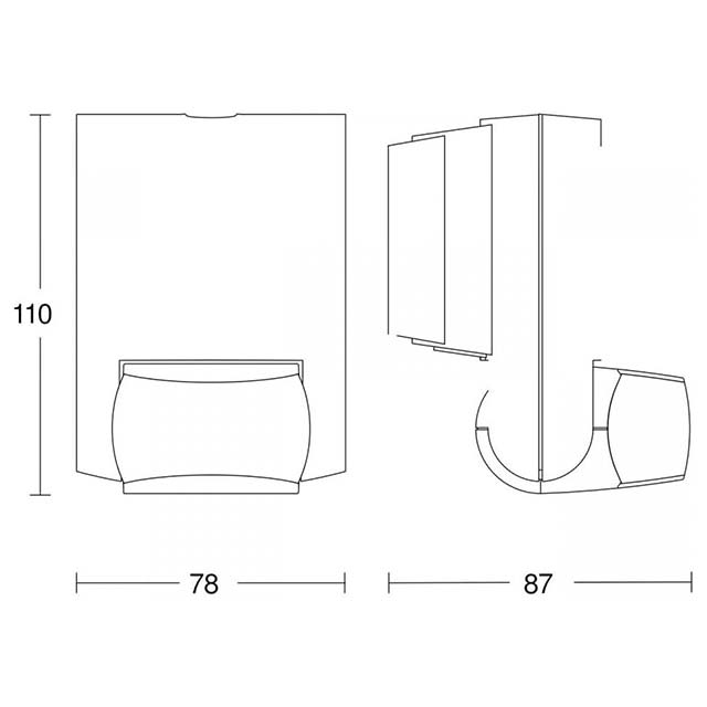Steinel IS 130-2 Black Passive Infrared Motion Detector – 130° Coverage, 12m Reach Indoor/Outdoor Sensor