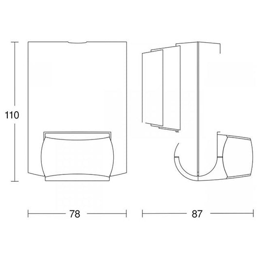 Steinel IS 130-2 Black Passive Infrared Motion Detector – 130° Coverage, 12m Reach Indoor/Outdoor Sensor