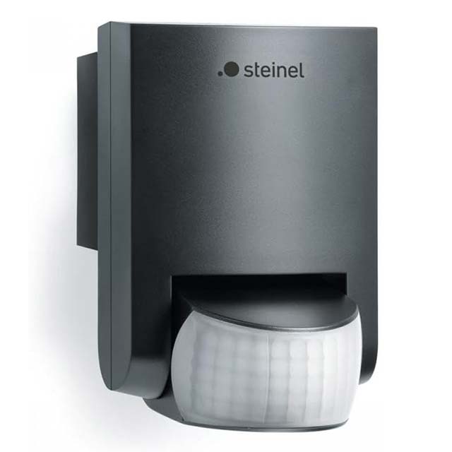 Steinel IS 130-2 Black Passive Infrared Motion Detector – 130° Coverage, 12m Reach Indoor/Outdoor Sensor