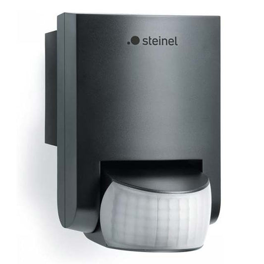 Steinel IS 130-2 Black Passive Infrared Motion Detector – 130° Coverage, 12m Reach Indoor/Outdoor Sensor