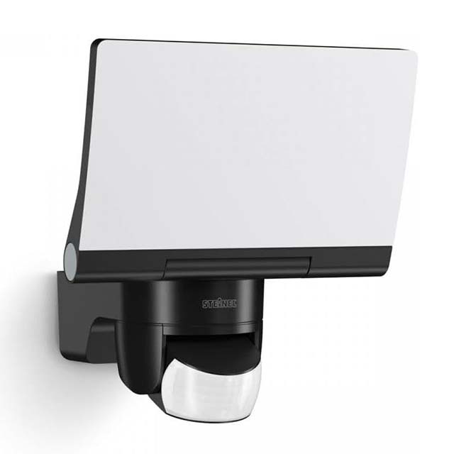 Steinel LED Floodlight Spotlight XLED Home 2 SC Black – 13.7W, 1550lm, Bluetooth App, 180° Motion Detector &amp; 10m Range