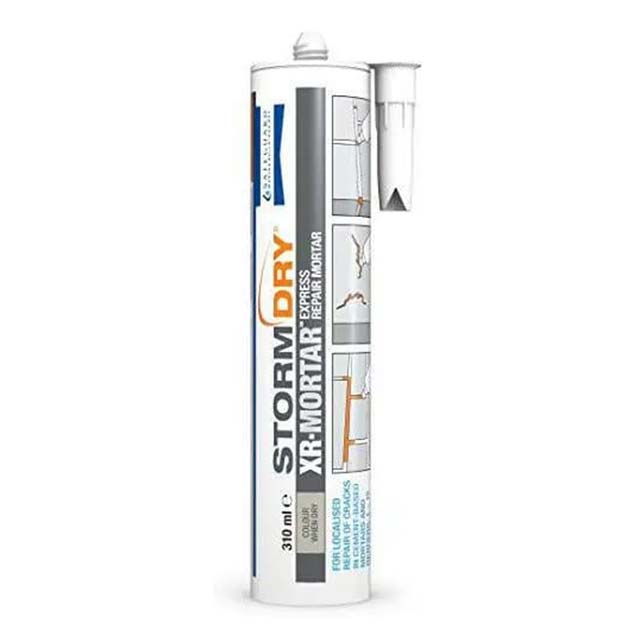 Stormdry Waterproof Repair Mortar – Cement-Free, Ready-to-Use Mix in 310ml Grey Sand Tube for Fast, Durable Fixes