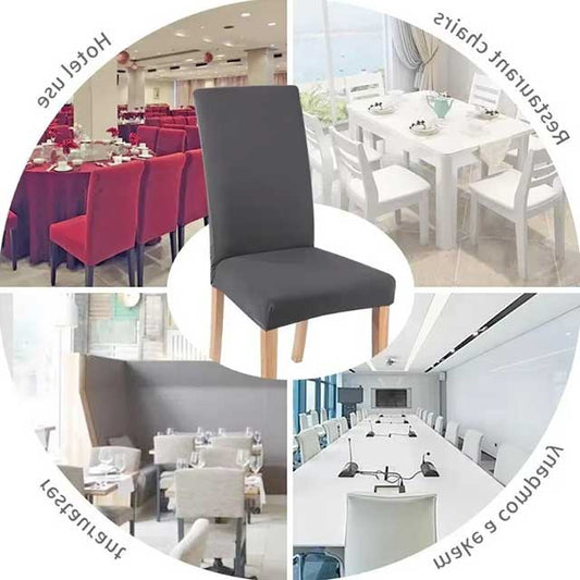 Stretch Chair Covers for Dining Room – Elastic Spandex Slipcovers for Kitchen, Wedding, Banquet & Home Decor