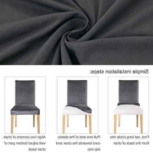 Stretch Chair Covers for Dining Room – Elastic Spandex Slipcovers for Kitchen, Wedding, Banquet & Home Decor