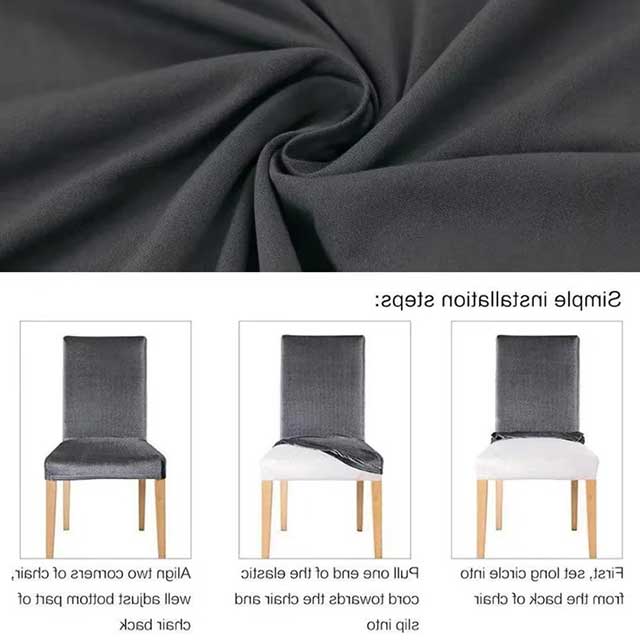 Stretch Chair Covers for Dining Room – Elastic Spandex Slipcovers for Kitchen, Wedding, Banquet & Home Decor