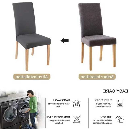 Stretch Chair Covers for Dining Room – Elastic Spandex Slipcovers for Kitchen, Wedding, Banquet & Home Decor