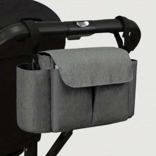 Stroller Organizer Bag for Mums – Large Capacity Hanging Diaper Bag with Bottle Holder | Baby Pram Travel Accessory