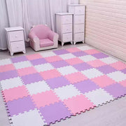 Styles Soft EVA Foam Play Mat – Baby &amp; Kids Puzzle Rug in Black &amp; White, 30x30x1cm