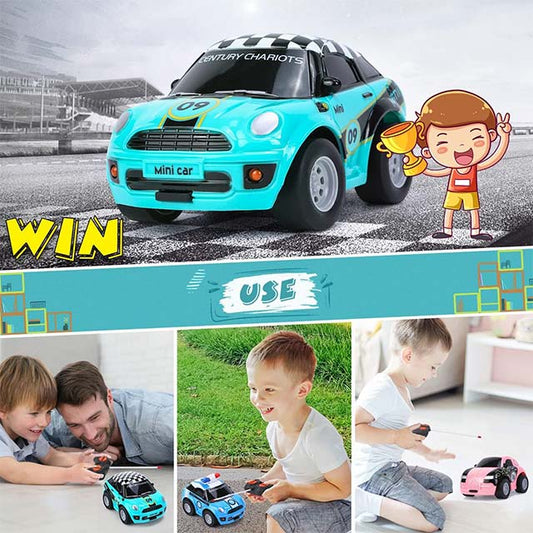 Subao Remote Control Cars for Kids - Mini Cartoon RC Car Toys with Light - Toddlers Toys for 2 3 4 5 6 Year Old Boys Girls Birthday Gifts