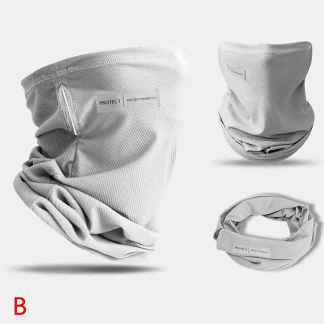 Summer Ice Silk Face Mask – UV Protection Neck Wrap & Ear Bandana for Men & Women | Outdoor Cycling Cover