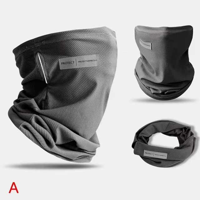 Summer Ice Silk Face Mask – UV Protection Neck Wrap & Ear Bandana for Men & Women | Outdoor Cycling Cover