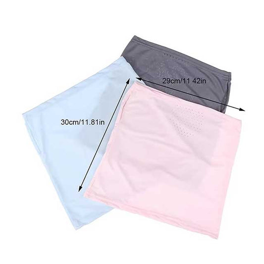 Summer Ice Silk Face Mask with Brim – UV Protection Sun Hat & Outdoor Face Cover for Women | Breathable Sunscreen Shield