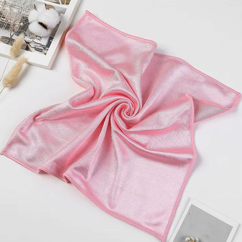 (30*30CM) Super Microfiber Glass Cleaning Towel - Lint-Free & Streak-Free Dishcloth - Ultra-Absorbent Car Window Rag & Kitchen Polishing Wipe