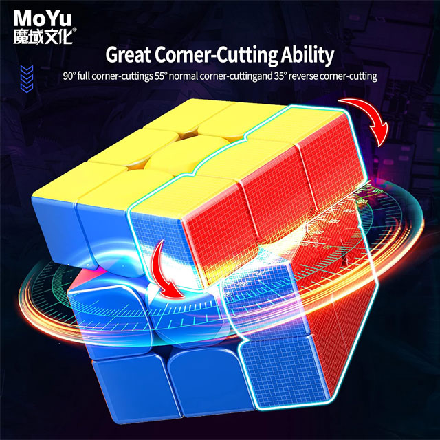 Super RS3M 2022 Ball-Core Speed Cube – MagLev Professional Stickerless Puzzle Cube (Best Version)