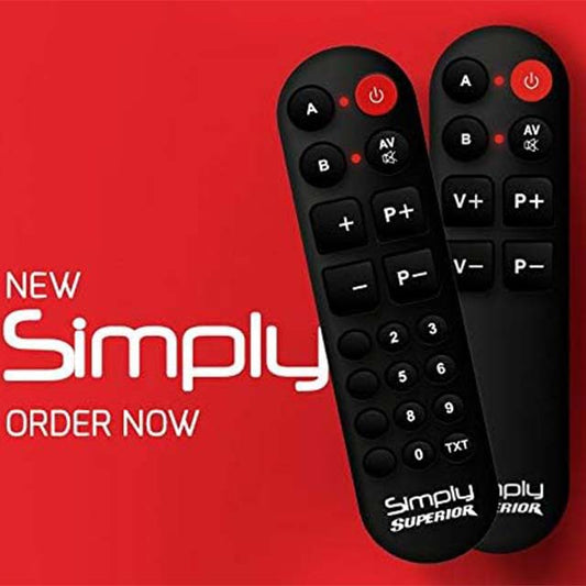 Superior Electronics Simply Universal SUPTLB001 – Large Button Universal Remote Control for 2 Devices