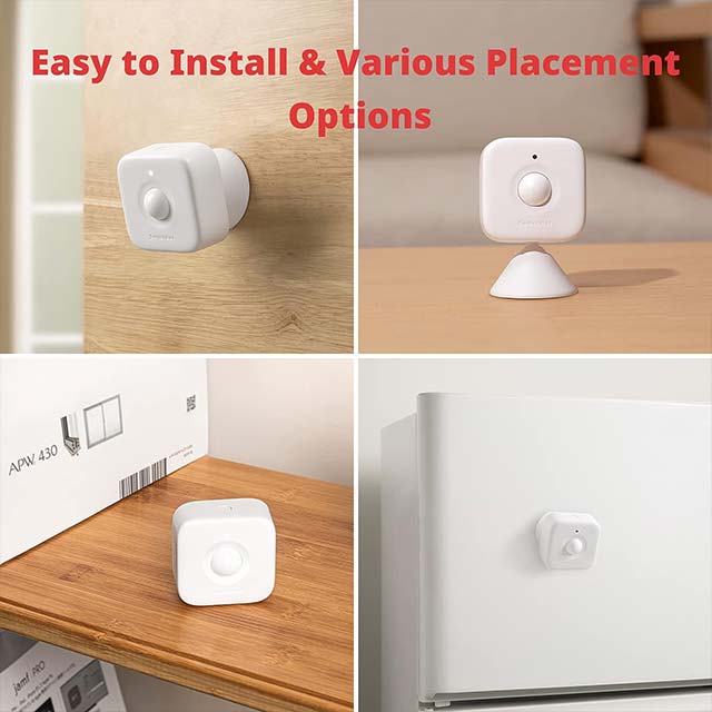 SwitchBot Smart Motion Door Sensor - Wireless PIR Motion Detector for Home Security, Alexa Compatible with SwitchBot Hub