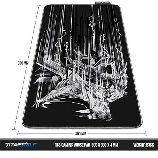 TITANWOLF XXL RGB Gaming Mouse Mat