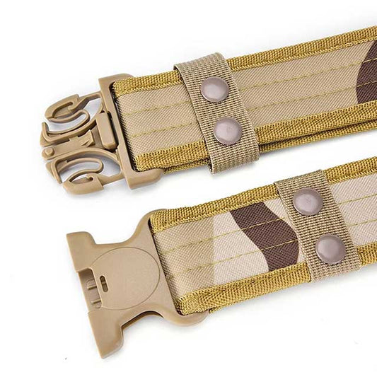 Men’s Tactical Camouflage Belt – Outdoor Oxford Cloth Mountaineering & Work Waist Belt | Wide Nylon Neutral Belt