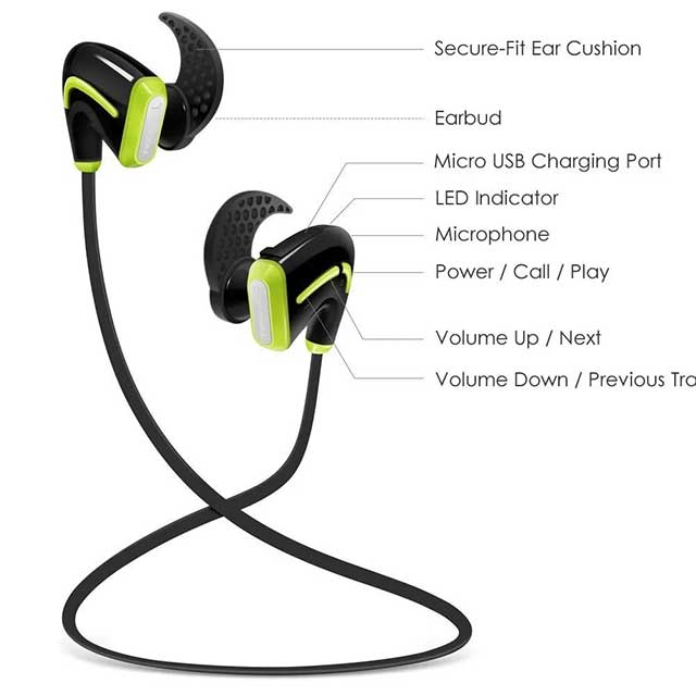 Tecevo FX5 Sport Bluetooth Earphones