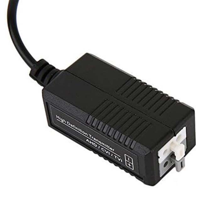 Technotech 2-Pack Anti-Interference UTP Single Channel Passive Video Balun Connector – Coax to Camera CCTV Adapter