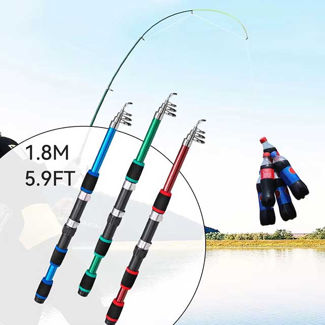 Telescopic Carbon Fiber Fishing Rod 3.0M – Ultralight Spinning & Fly Rod for Carp, Feeder & Travel Fishing