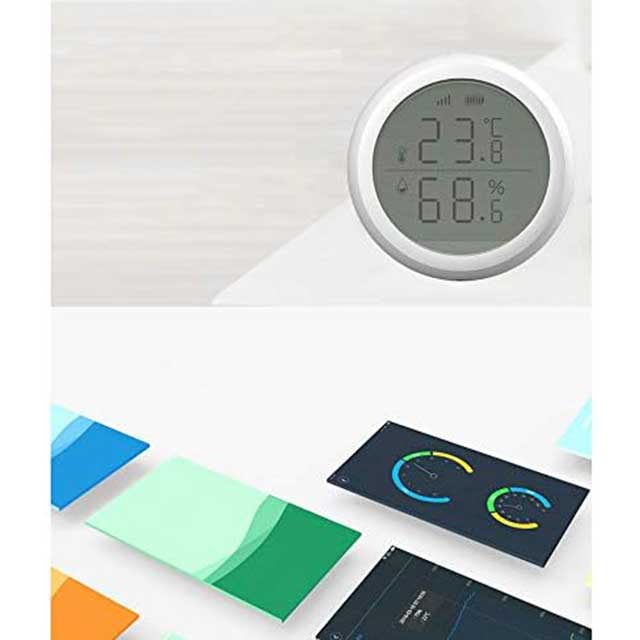 Shumo Zigbee 3.0 Temperature & Humidity Sensor – Smart Home Monitor Compatible with Tuya & Smart Life App