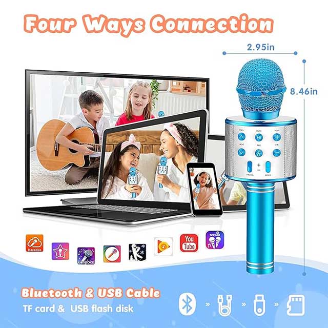 Tesoyzii Kids Karaoke Microphone