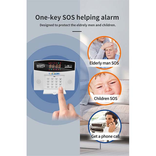 Thustar Alarm System - Tuya GSM Wifi Alarm 4G Wireless Burglar Alarm For Home Business Touch Screen Alarms Mobile APP Remote Control Smart Home Siren
