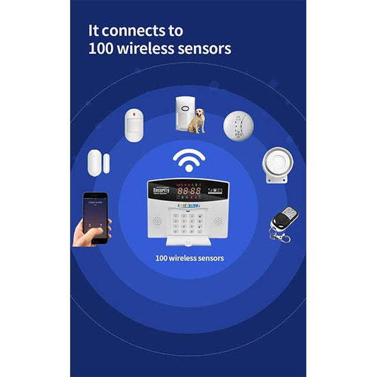 Thustar Alarm System - Tuya GSM Wifi Alarm 4G Wireless Burglar Alarm For Home Business Touch Screen Alarms Mobile APP Remote Control Smart Home Siren