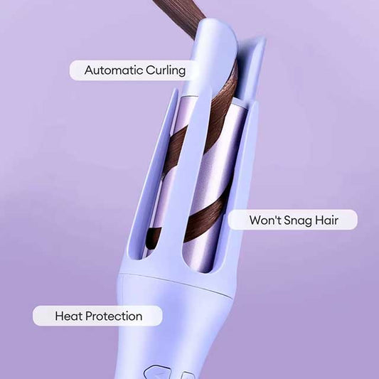 Tinsol 2-in-1 Automatic Hair Curler – 32MM Rotating Ceramic Curling Iron & Hair Waver