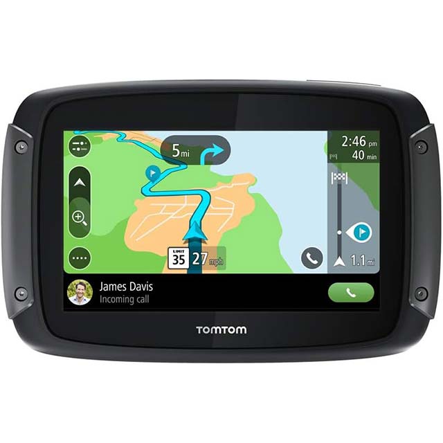 TomTom Rider 550: 4.3″ Motorcycle GPS with World Maps, WiFi Updates, Traffic &amp; Speed Cam Alerts, and Siri/Google Compatibility for Winding Roads