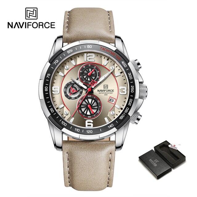 Top Brand NAVIFORCE Trend Cool Watch for Men Waterproof Leather Quartz Male Watches Luxury Wristwatches Luminous.jpg 640x640 3