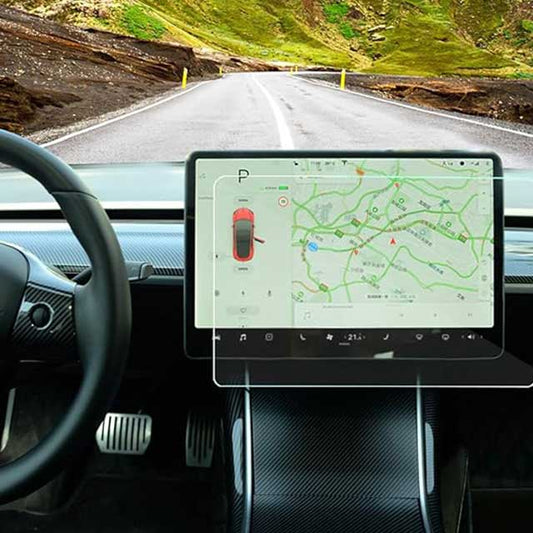 Topfit Tesla Model 3 & Model Y Screen Protector – Matte Anti-Glare Tempered Glass Cover for 15" Center Control Touchscreen