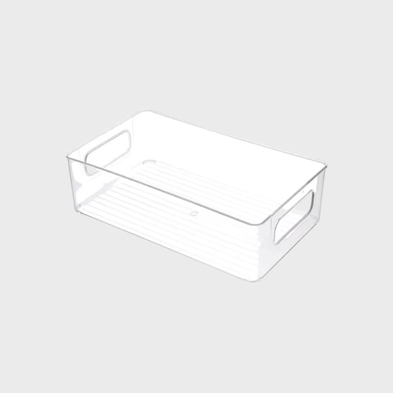 Organisateur transparent Boîte de rangement de bureau – Cabinet de tiroirs étanche en acrylique transparent et porte-papeterie, 3 tailles (Petit/Moyen/Grand)