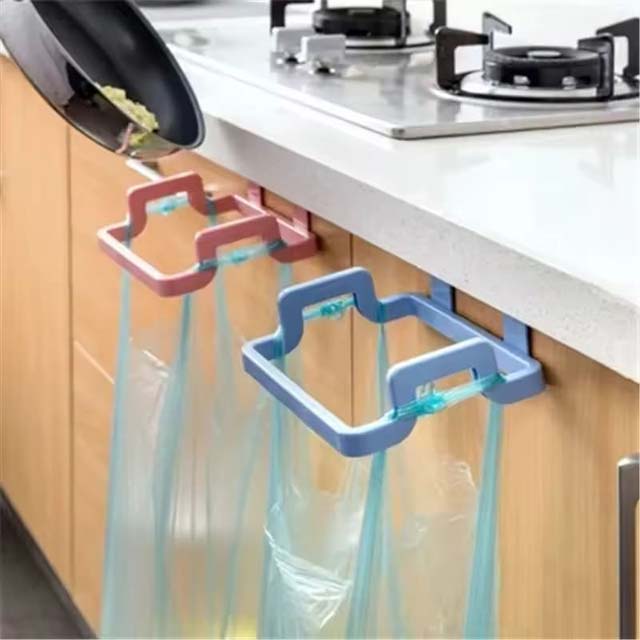 Hanging Trash Bag Holder – Cupboard Door Garbage Rack for Kitchen Waste Storage & Organization