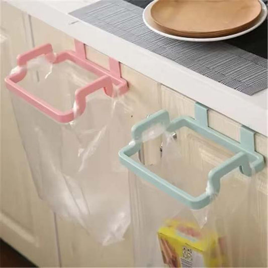Hanging Trash Bag Holder – Cupboard Door Garbage Rack for Kitchen Waste Storage & Organization