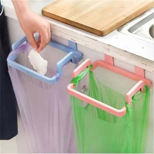 Hanging Trash Bag Holder – Cupboard Door Garbage Rack for Kitchen Waste Storage & Organization