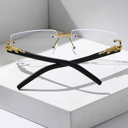 Trendy Frameless Rectangular Sunglasses – Fashionable Personalized Shades for Daily Wear