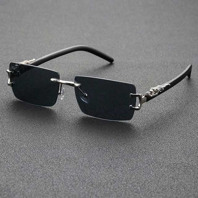 Trendy Frameless Rectangular Sunglasses – Fashionable Personalized Shades for Daily Wear