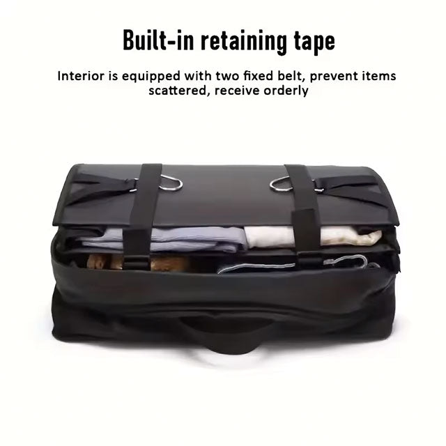 Triple Hanging Travel Organizer – Multi-Functional Folding Clothes Storage Bag for Travel, Camping & Outdoor Use