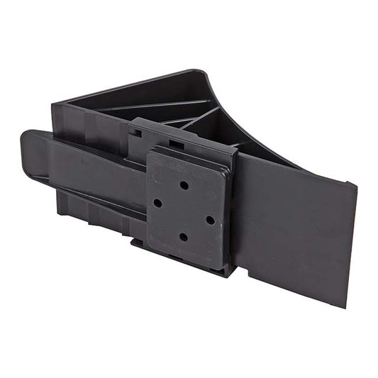 Tripus Black PVC Wheel Chock &amp; Brake Wedge – Heavy-Duty Support Stop Shoes for Secure Vehicle Parking