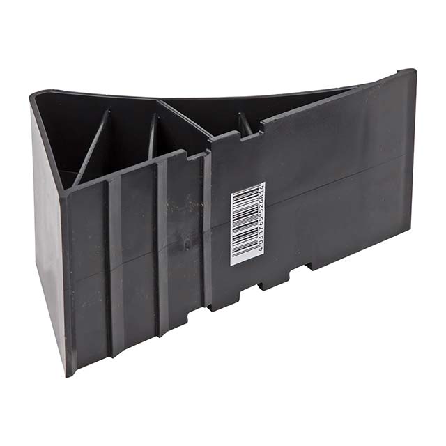 Tripus Black PVC Wheel Chock &amp; Brake Wedge – Heavy-Duty Support Stop Shoes for Secure Vehicle Parking